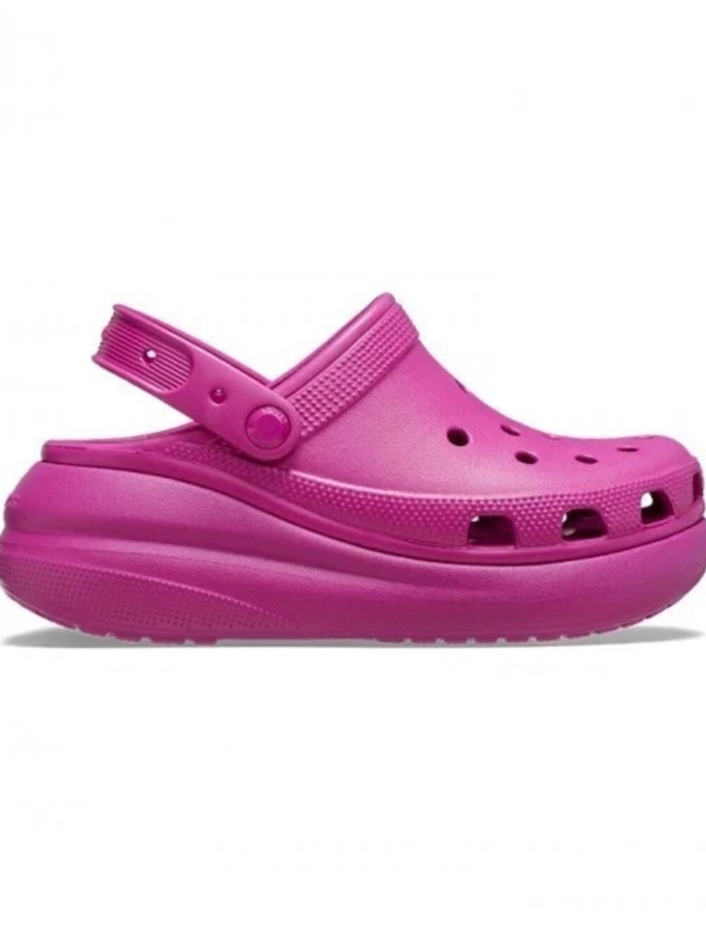 Crocs Crush Clogs Unisex Fuchsia Slip-On Platform Mens Size 7 207521-6SV